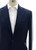 Sartorio Dark Navy Blue Solid Wool Sport Coat