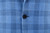 Sartorio Blue Plaid Wool Silk Linen Sport Coat