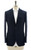 Sartorio Dark Blue Plaid Wool Stretch Sport Coat