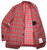 Sartorio Napoli Red Gray Plaid Cashmere Silk Sport Coat