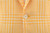 Sartorio Yellow White Plaid Silk Linen Cotton Sport Coat