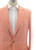 Sartorio Napoli Orange Plaid Wool Cotton Silk Linen Sport Coat