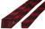 Kiton Napoli Red Burgundy Stripe Silk Cashmere Tie
