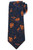 Kiton Napoli Orange Blue Floral Silk Tie