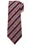 Kiton Napoli Burgundy Gold-Yellow Blue Stripe Silk Tie