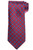 Stefano Ricci Red Blue Garden Motif Printed Silk Tie