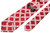 Stefano Ricci Luxury Collection Red Elegant Italian Garden Motif Hand Printed Silk Tie