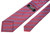 Stefano Ricci Luxury Collection Red Blue Italian Garden Stripe Hand Printed Silk Tie