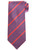 Stefano Ricci Salmon Pink Blue Circle Garden Stripe Hand Printed Silk Tie
