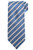 Stefano Ricci Luxury Collection Blue Linear Stripe Motif Hand Printed Silk Tie