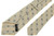 Kiton Napoli Natural Ivory Gray Geometric Flower Silk Tie