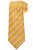 Kiton Napoli Gold Yellow Pink Stripe Silk Tie