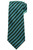 Kiton Napoli Green Blue Stripe Silk Tie