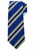 Kiton Napoli Blue Navy Stripe Silk Tie