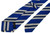 Kiton Napoli Blue Navy Stripe Silk Tie