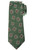 Kiton Napoli Green Copper Brown Geometric Silk Tie
