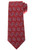 Kiton Napoli Dark Red Blue Geometric Silk Tie