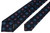 Kiton Napoli Dark Navy Blue Pink Aqua Medallion Silk Tie