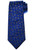 Kiton Napoli Blue Brown Flower Woven Silk Tie