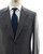 Isaia Napoli Gray Blue Stripe 100% Wool Suit