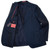 Isaia Napoli Dark Blue Herringbone 100% Wool Suit