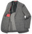 Isaia Napoli Gray Camel Windowpane 100% Wool Suit