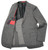 Isaia Napoli Gray Camel Windowpane 100% Wool Suit