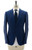 Isaia Napoli Blue Herringbone 100% Wool Suit