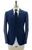 Isaia Napoli Blue Herringbone 100% Wool Suit