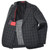 Isaia Napoli Gray Blue Plaid 100% Wool Suit