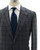 Isaia Napoli Gray Blue Plaid 100% Wool Suit