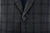 Isaia Napoli Gray Blue Plaid 100% Wool Suit