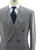 Isaia Napoli Gray Green Plaid 100% Wool Suit