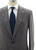 Isaia Napoli Gray Copper Orange Stripe Wool Silk Suit