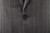 Isaia Napoli Gray Copper Orange Stripe Wool Silk Suit