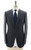 Isaia Napoli Gray Teal blue Stripe 100% Wool Suit