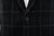 Isaia Napoli Black Gray Plaid Wool Cashmere Sport Coat