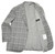 Kiton Gray Plaid Cashmere Silk Sport Coat