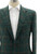 Kiton Green Brown Windowpane Wool Silk Cotton Sport Coat