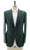 Kiton Green Brown Windowpane Wool Silk Cotton Sport Coat