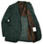 Kiton Green Brown Windowpane Wool Silk Cotton Sport Coat