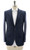 Kiton Blue Brown Check Wool Silk Linen Sport Coat