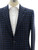 Kiton Blue Brown Check Wool Silk Linen Sport Coat