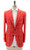 Kiton Napoli Red Windowpane Cashmere Wool Silk Linen Sport Coat