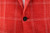 Kiton Napoli Red Windowpane Cashmere Wool Silk Linen Sport Coat