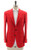 Kiton Napoli Red Windowpane Cashmere Linen Sport Coat