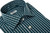 Kiton Napoli Green White Check Fine Cotton Men's Italian Dress Shirt