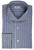 Kiton Napoli Blue Gray Check Superfine Cotton Men's Italian Dress Shirt