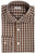 Kiton Napoli Brown White Check Superfine Cotton Men's Italian Dress Shirt