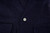 Isaia Napoli Dark Blue Solid Linen Camp Collar Chest Pockets Sport Shirt